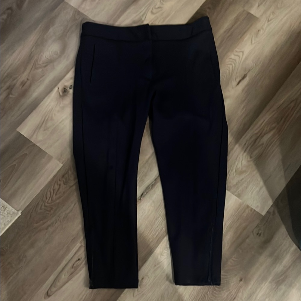 Betabrand Dark Navy Cropped Pants with Stretchy Fit